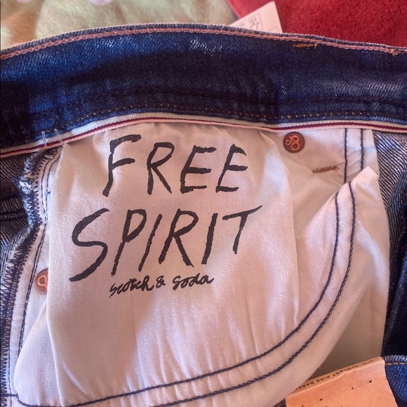 Scotch & Soda NWT THE CURRENT High Rise Barrel Leg Button Fly Denim Jeans 10/30 - Picture 10 of 16